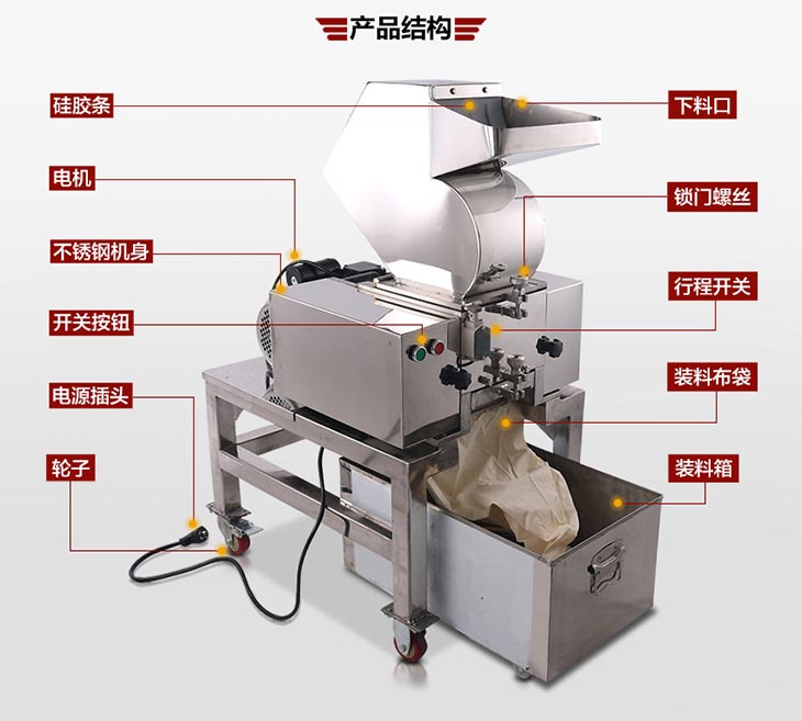 不銹鋼破碎機結(jié)構(gòu)